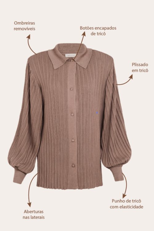 Camisa Jhon - Avelã - Imagem 10