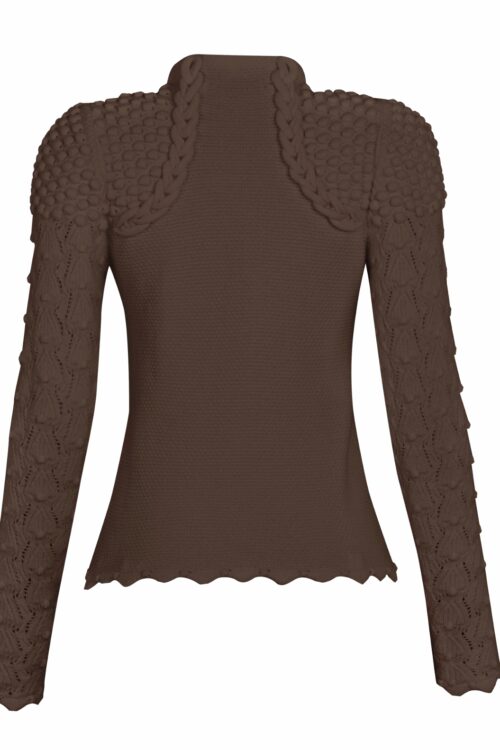 Alternative view of Blusa Ju - Marrom