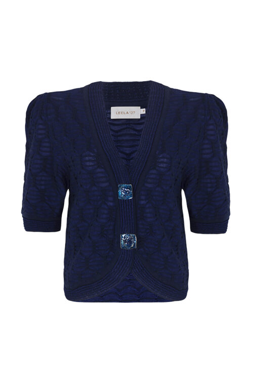 Alternative view of Cardigan Helena - Marinho