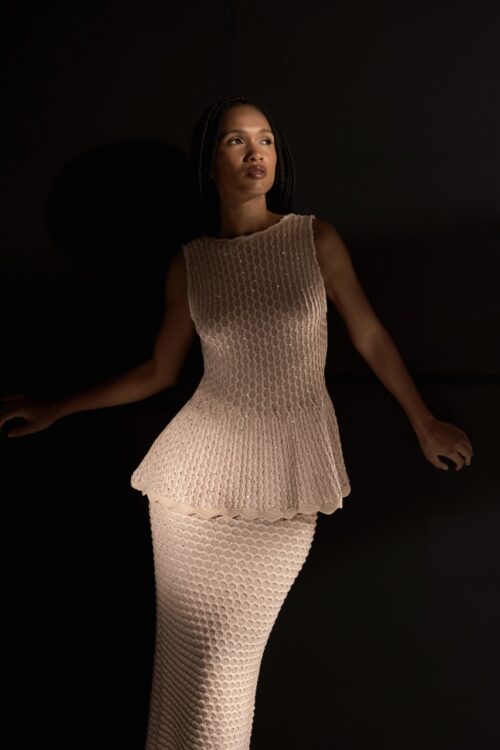 Blusa Favo - Nude
