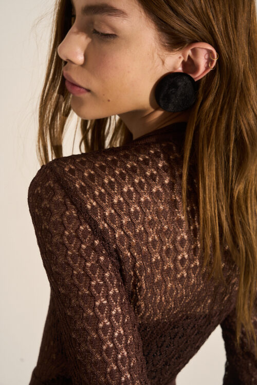 Blusa Maria New - Marrom - Imagem 3