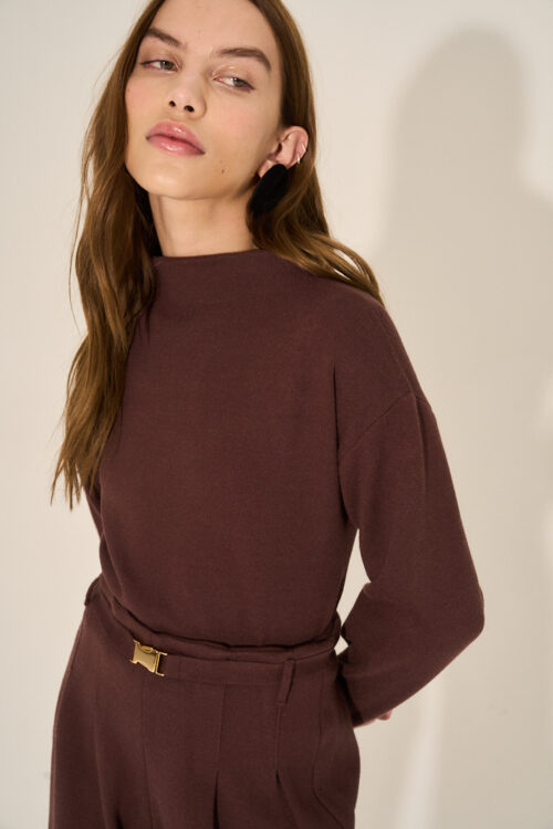 Blusa Alma - Marrom