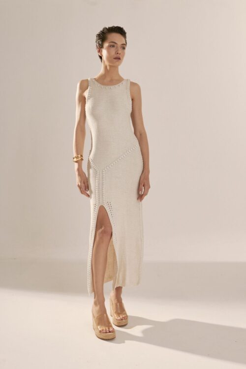 Vestido Marcia - Areia