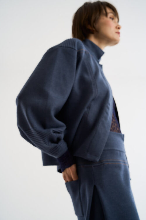 Calça Nômade - Tricô Diferenciado - Jeans - Imagem 7