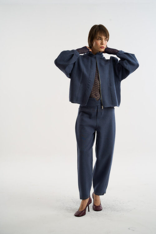 Calça Nômade - Tricô Diferenciado - Jeans