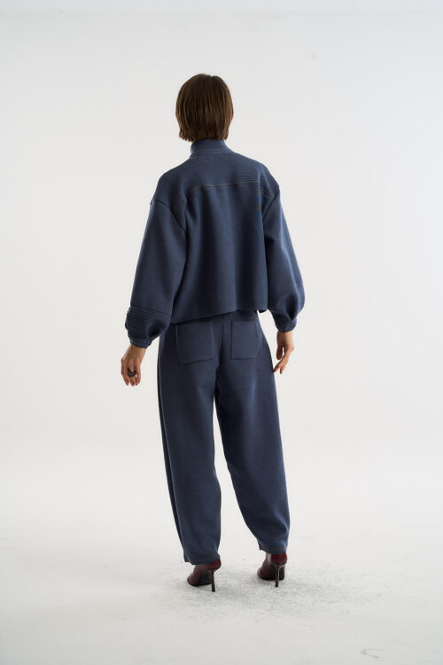 Calça Nômade - Tricô Diferenciado - Jeans - Imagem 6