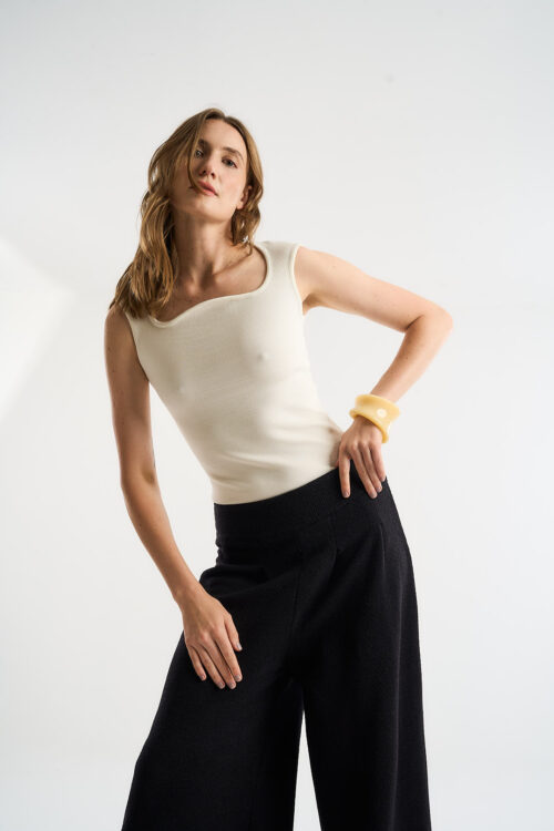 Blusa Nômade - Regata de Tricô - Off White - Imagem 5