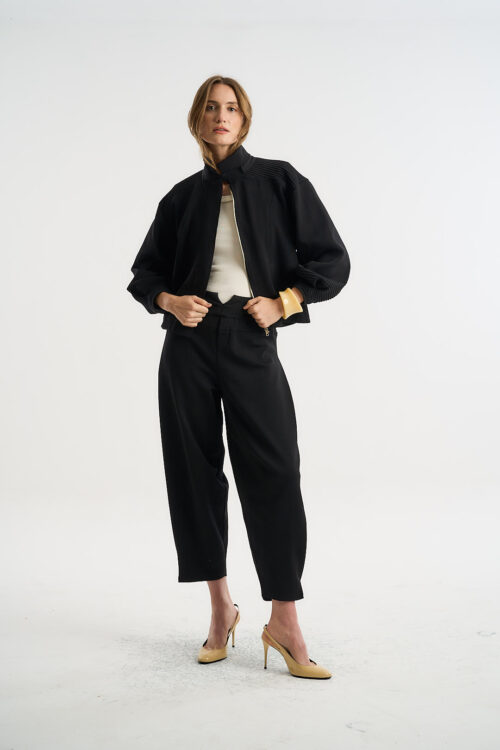 Calça Nômade - Tricô Diferenciado - Preto - Imagem 5