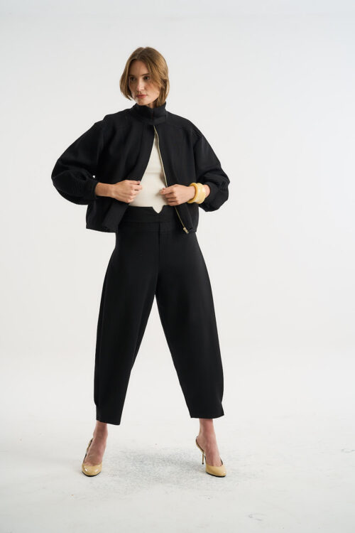 Calça Nômade - Tricô Diferenciado - Preto
