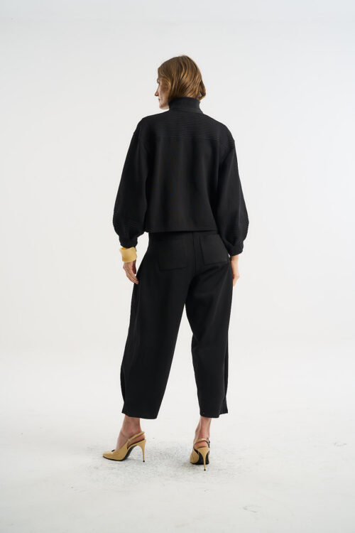 Calça Nômade - Tricô Diferenciado - Preto - Imagem 3