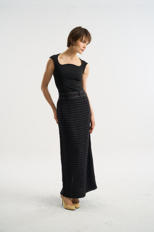 Blusa Nômade - Regata de Tricô - Preto - Imagem 3