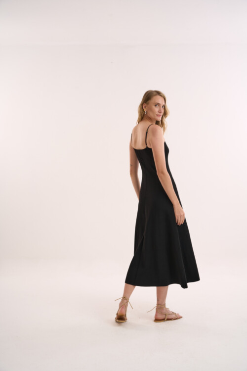 Vestido Analógico - Tricô Essencial  - Preto - Imagem 4
